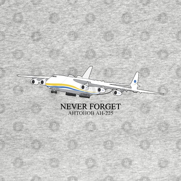 Antonov 225 Mryia Ukraine Jumbo Jet Cargo Airplane by alltheprints